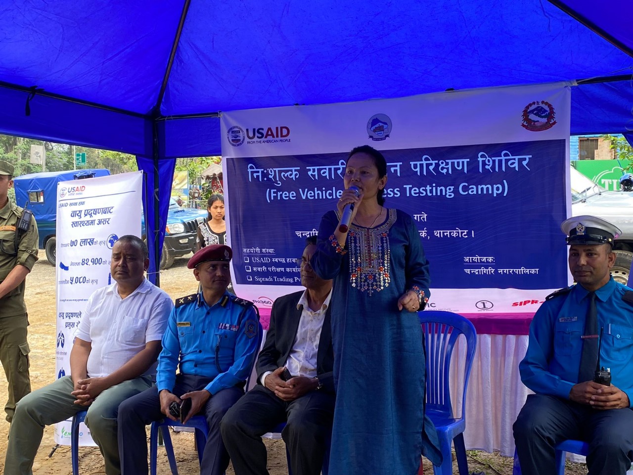 Free Vehicle Emission Test Held in Chandragiri